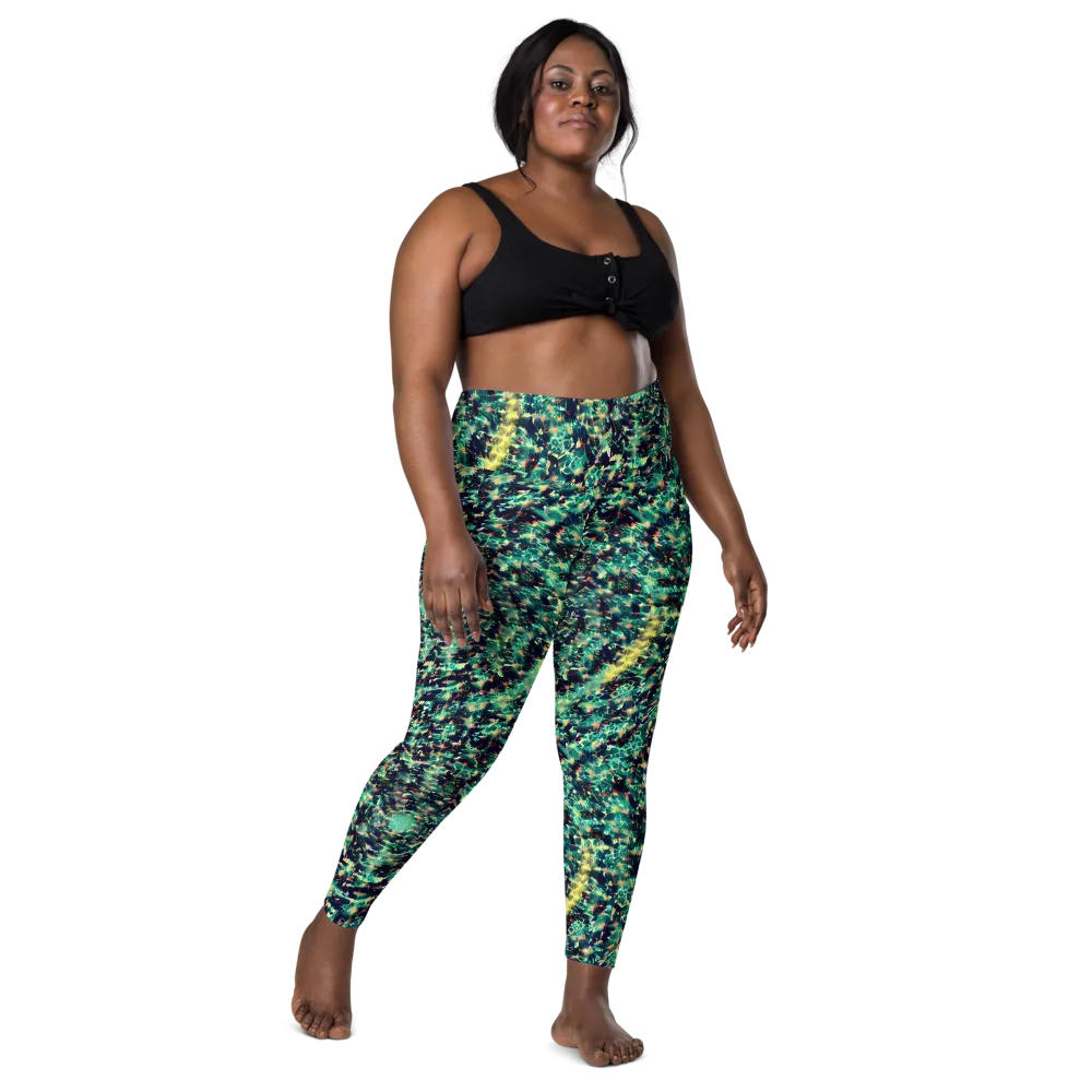 Neon Canopy on Leggings with Pockets — Front