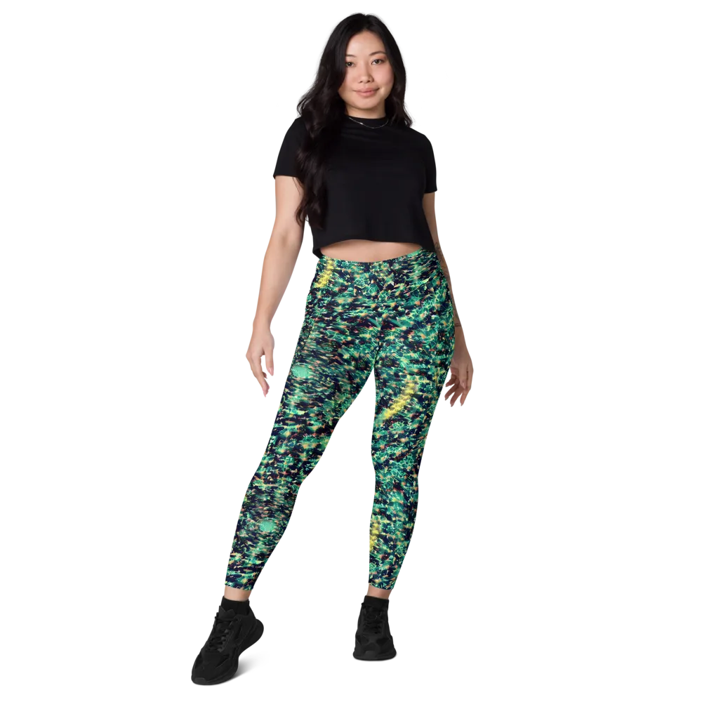 Neon Canopy on Leggings with Pockets — Front