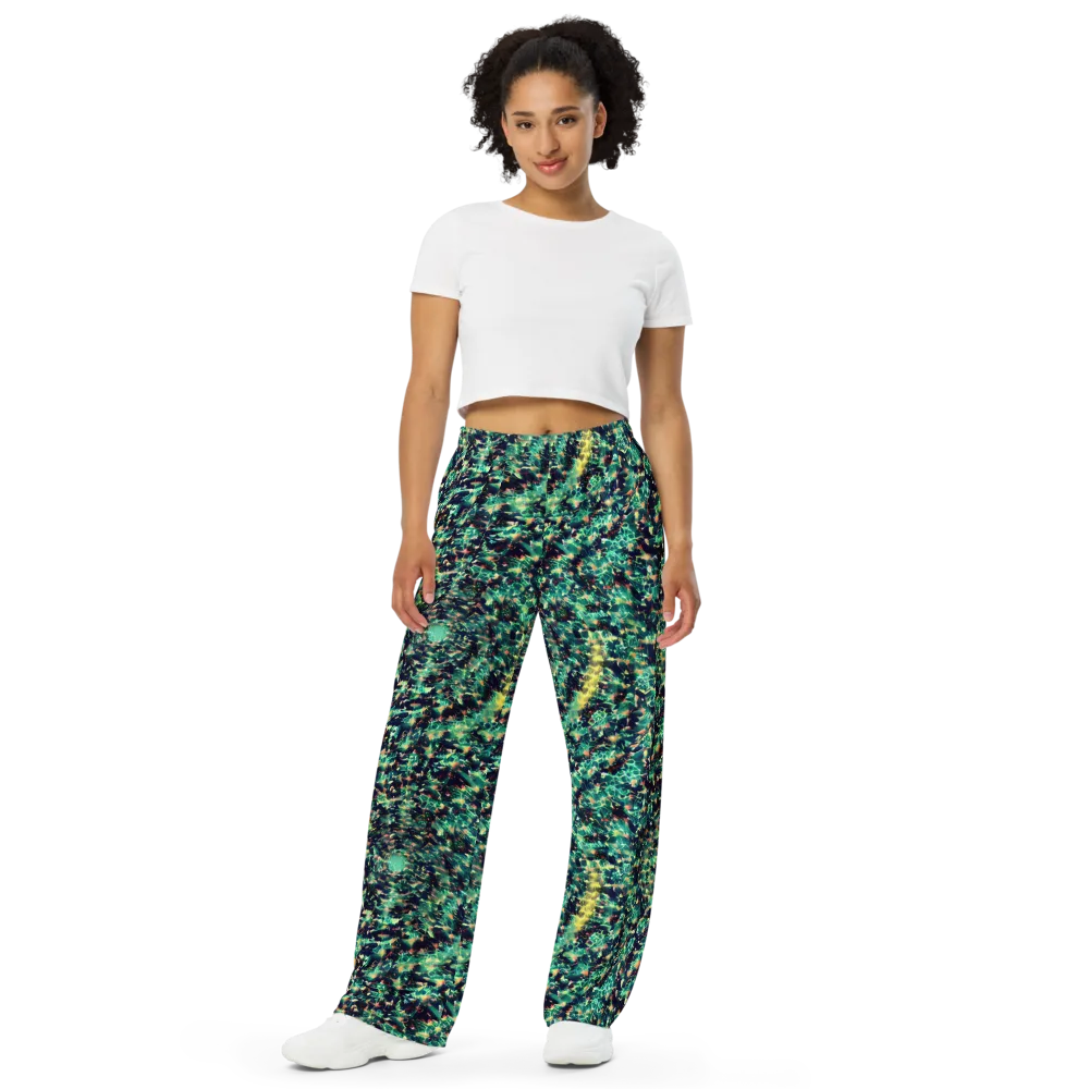 Neon Canopy on Wide-Leg Pants — Front