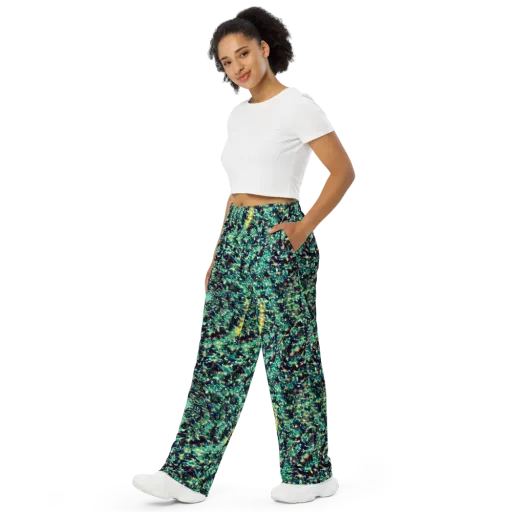 Neon Canopy on a Wide-Leg Pants