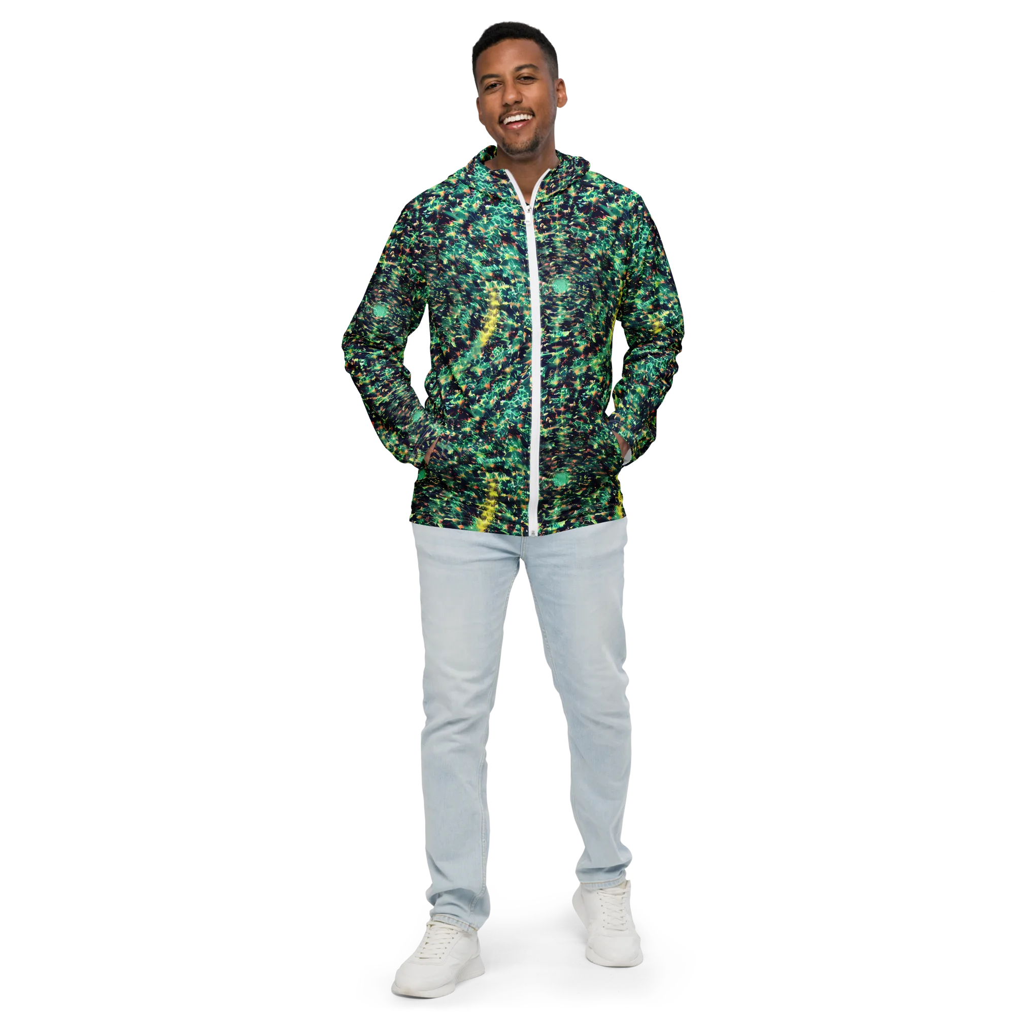 Neon Canopy on Men's Windbreaker — Front