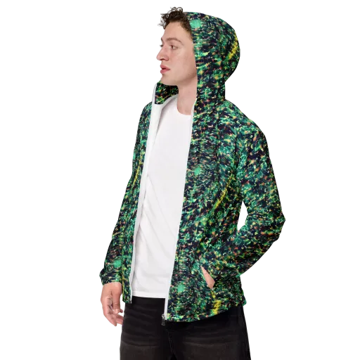 Neon Canopy on a Men's Windbreaker