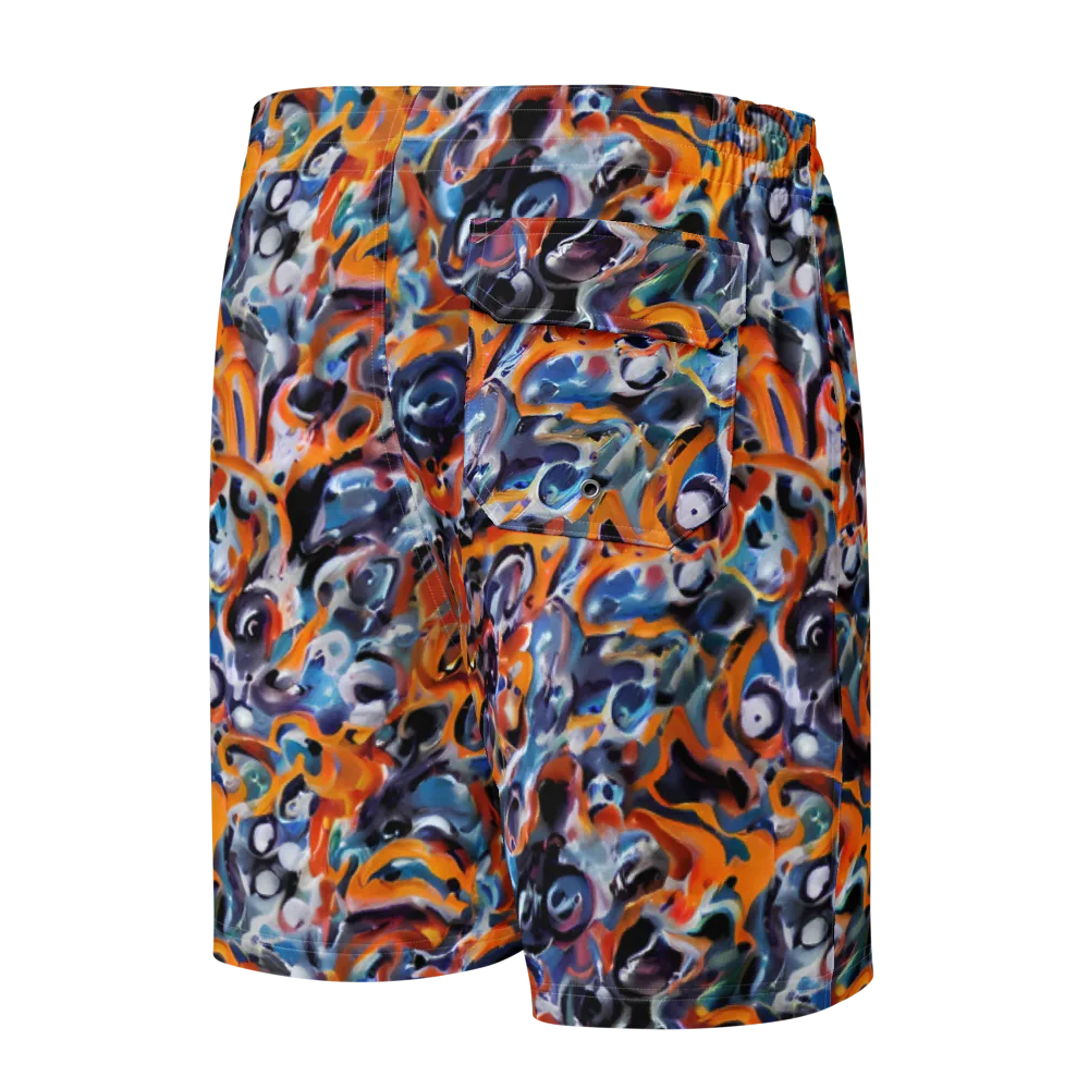 Molten Arcade on Men's Board Shorts — Back