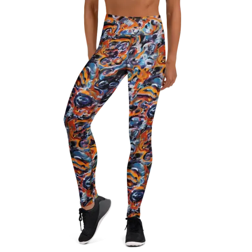 Molten Arcade on a Yoga Leggings