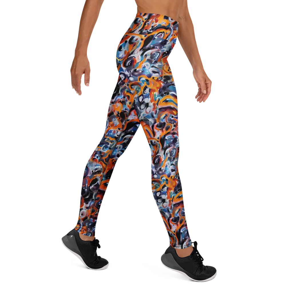 Molten Arcade on Yoga Leggings — Right