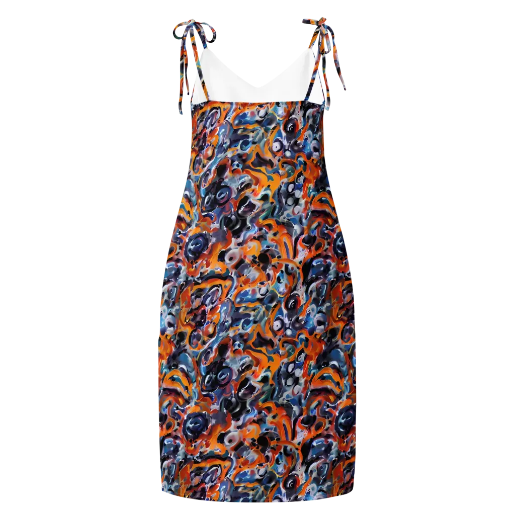 Molten Arcade on Slip Dress — Back