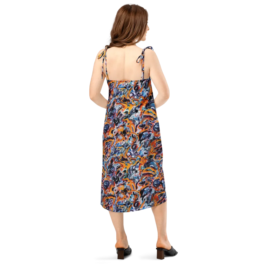 Molten Arcade on Slip Dress — Back