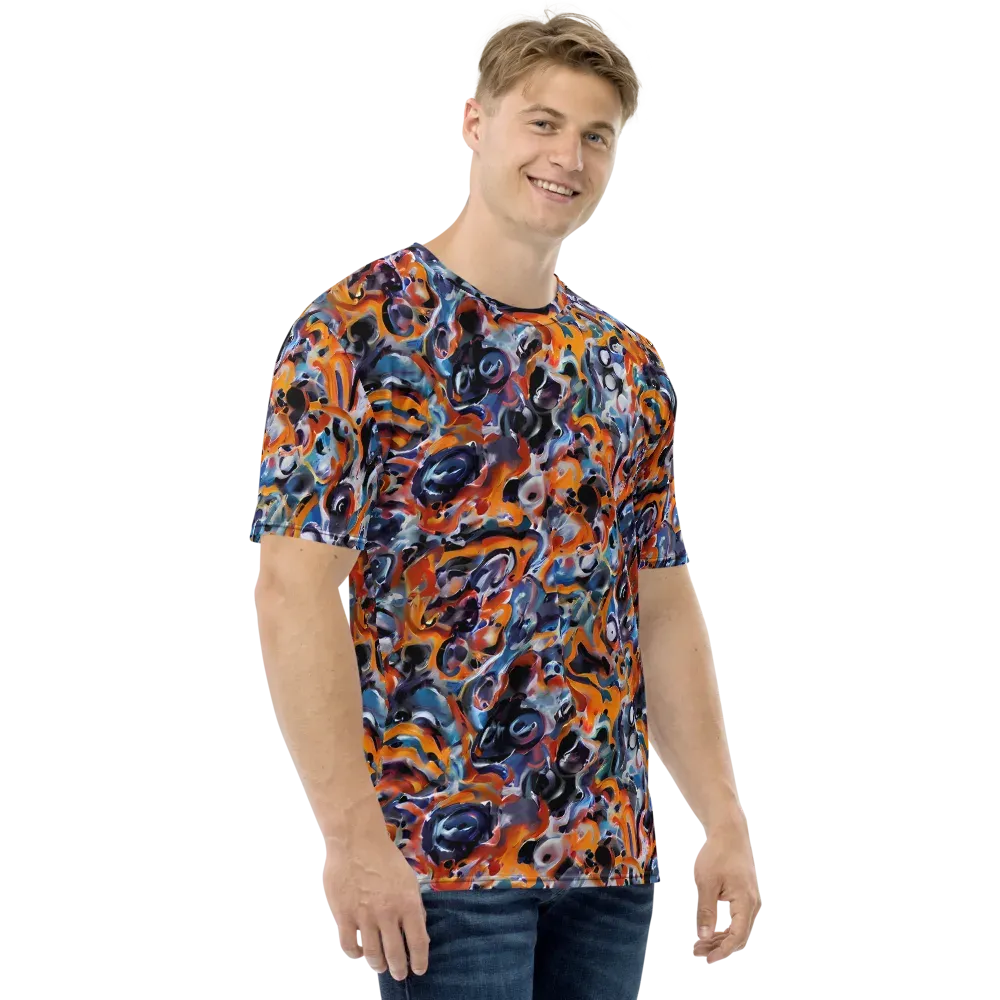Molten Arcade on Men's Crew Neck T-Shirt — Right