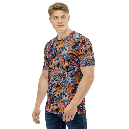 Molten Arcade on a Men's Crew Neck T-Shirt