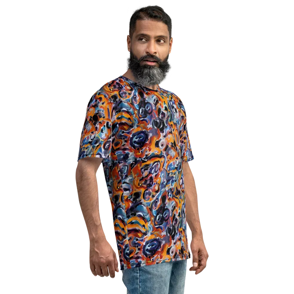 Molten Arcade on Men's Crew Neck T-Shirt — Right