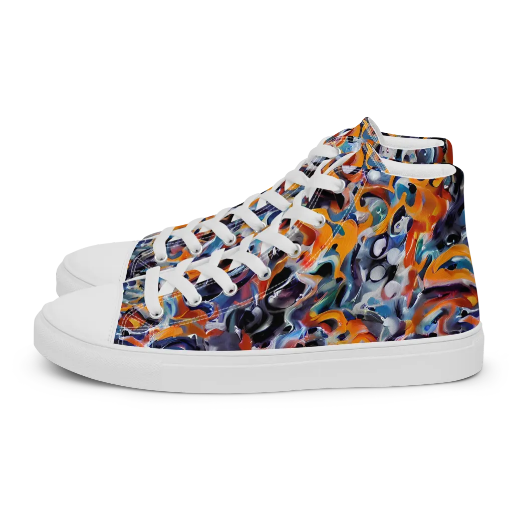 Molten Arcade on Men's High Top Canvas Shoes — Left