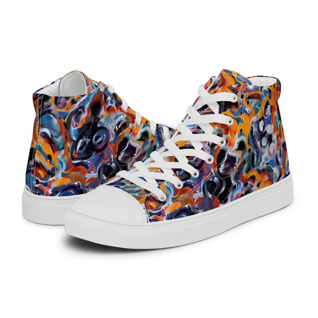 Molten Arcade on Men's High Top Canvas Shoes — Left
