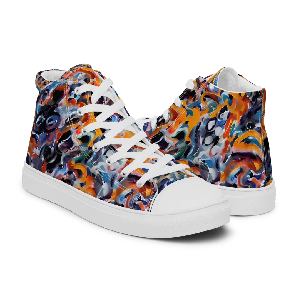 Molten Arcade on Men's High Top Canvas Shoes — Right