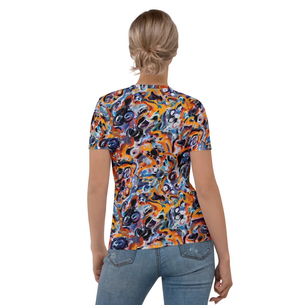 Molten Arcade on Women's Crew Neck T-Shirt — Back