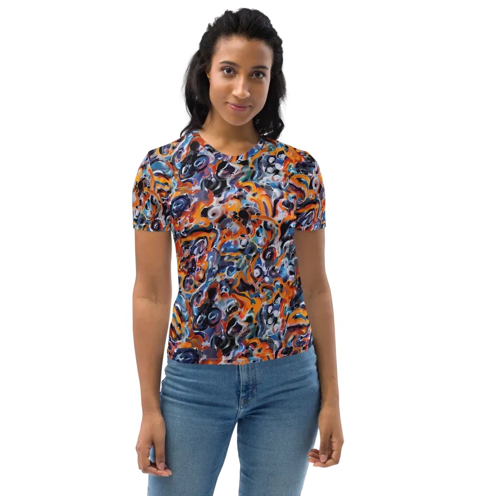 Molten Arcade on Women's Crew Neck T-Shirt — Front