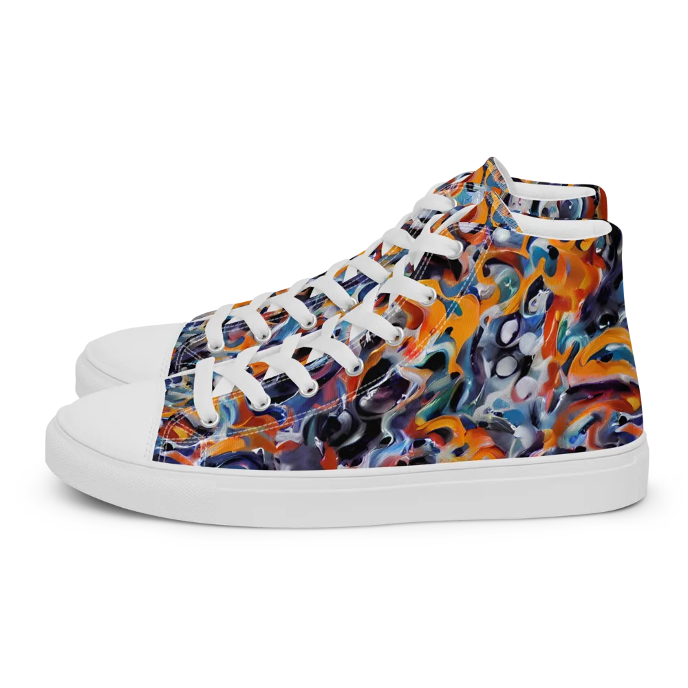 Molten Arcade on Women's High Top Canvas Shoes — Left