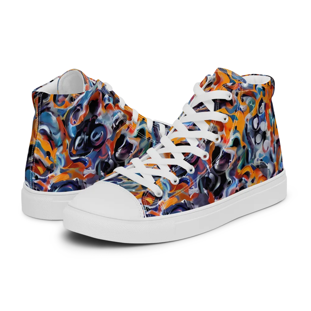 Molten Arcade on Women's High Top Canvas Shoes — Left