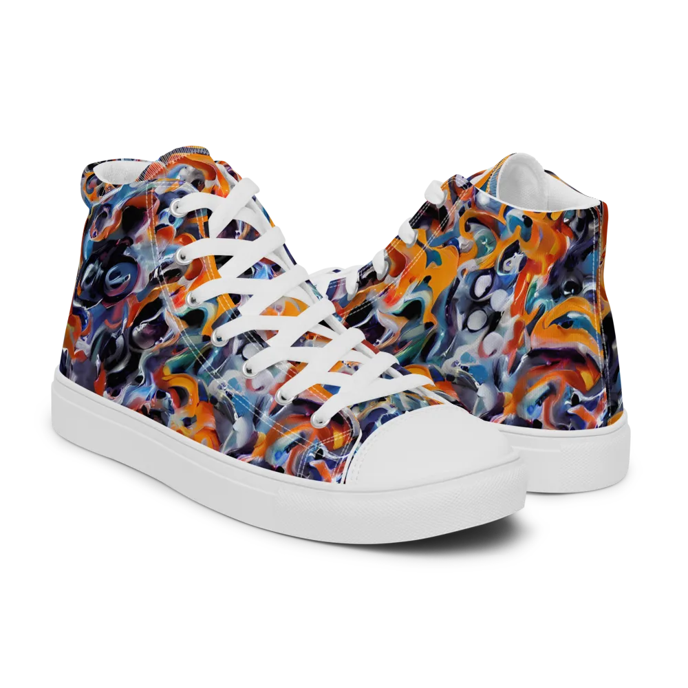 Molten Arcade on Women's High Top Canvas Shoes — Right