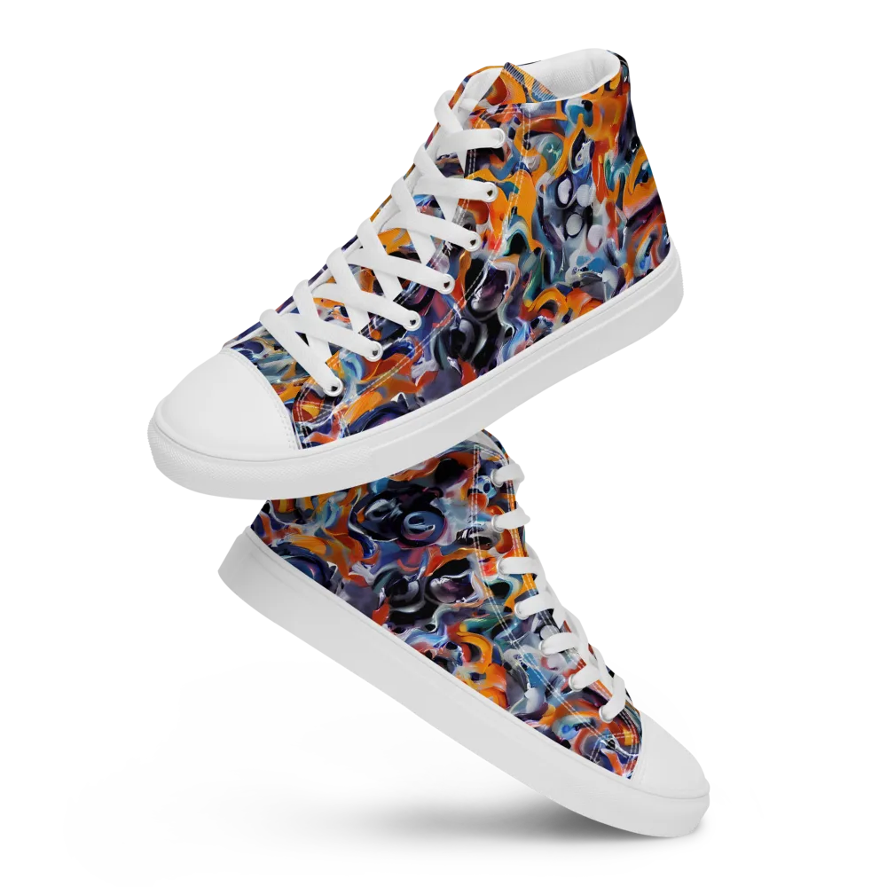 Molten Arcade on Women's High Top Canvas Shoes — Front
