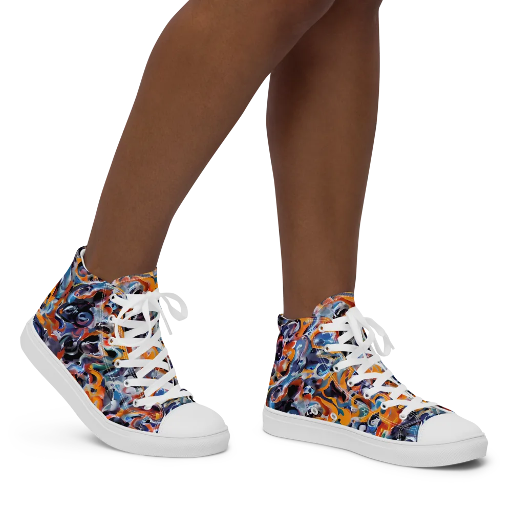 Molten Arcade on Women's High Top Canvas Shoes — Right