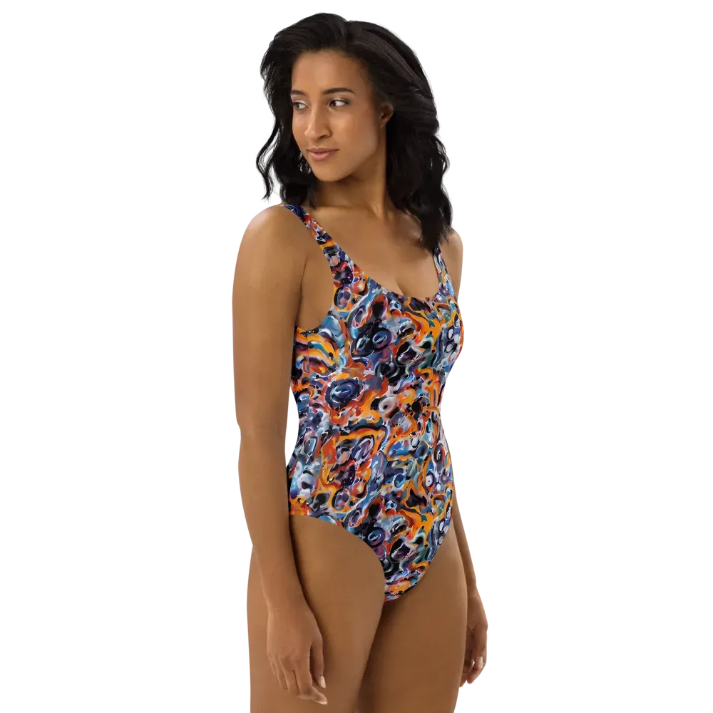 Molten Arcade on One-Piece Swimsuit — Right