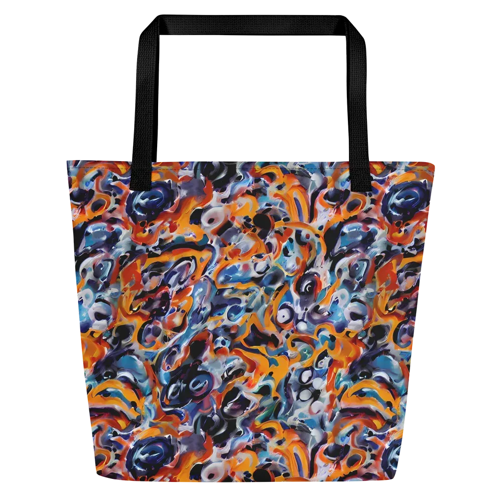 Molten Arcade on Large Tote Bag W/ Pocket — Front