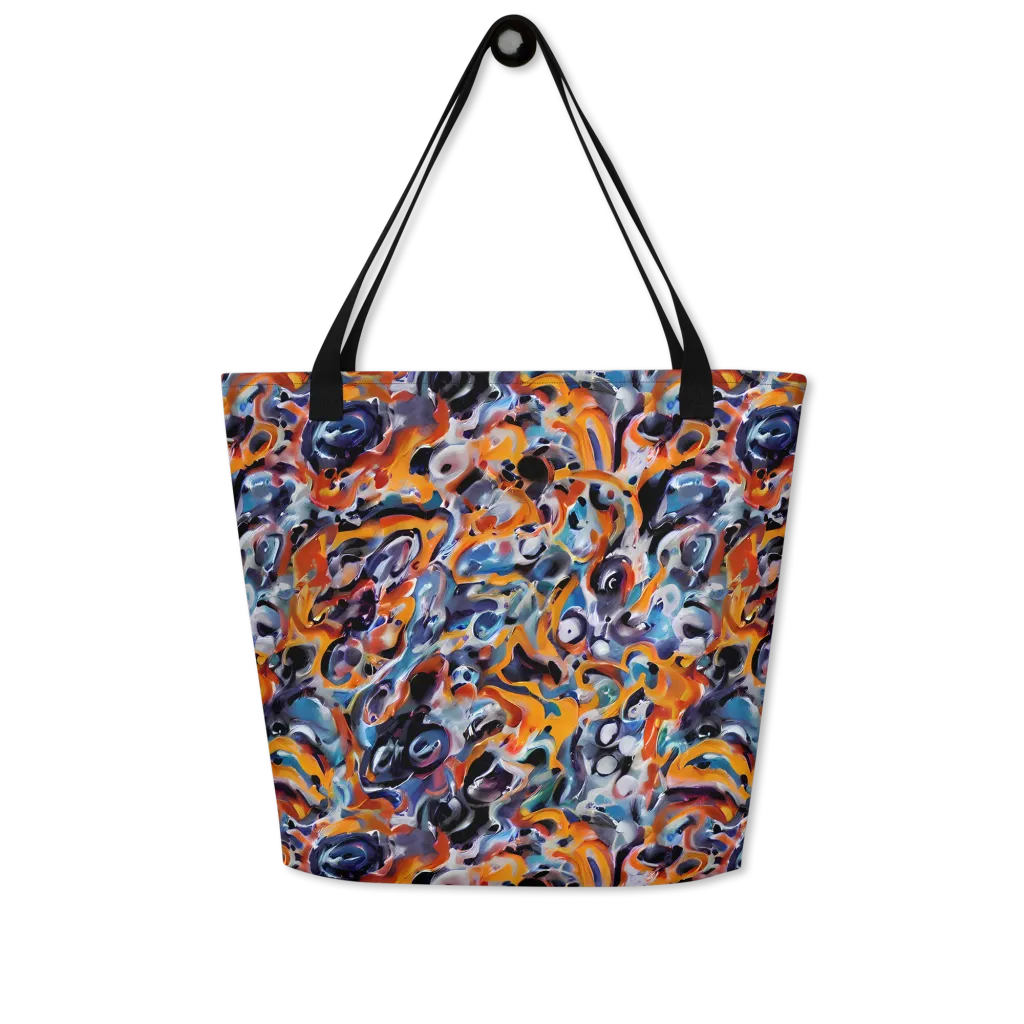 Molten Arcade on Large Tote Bag W/ Pocket — Front
