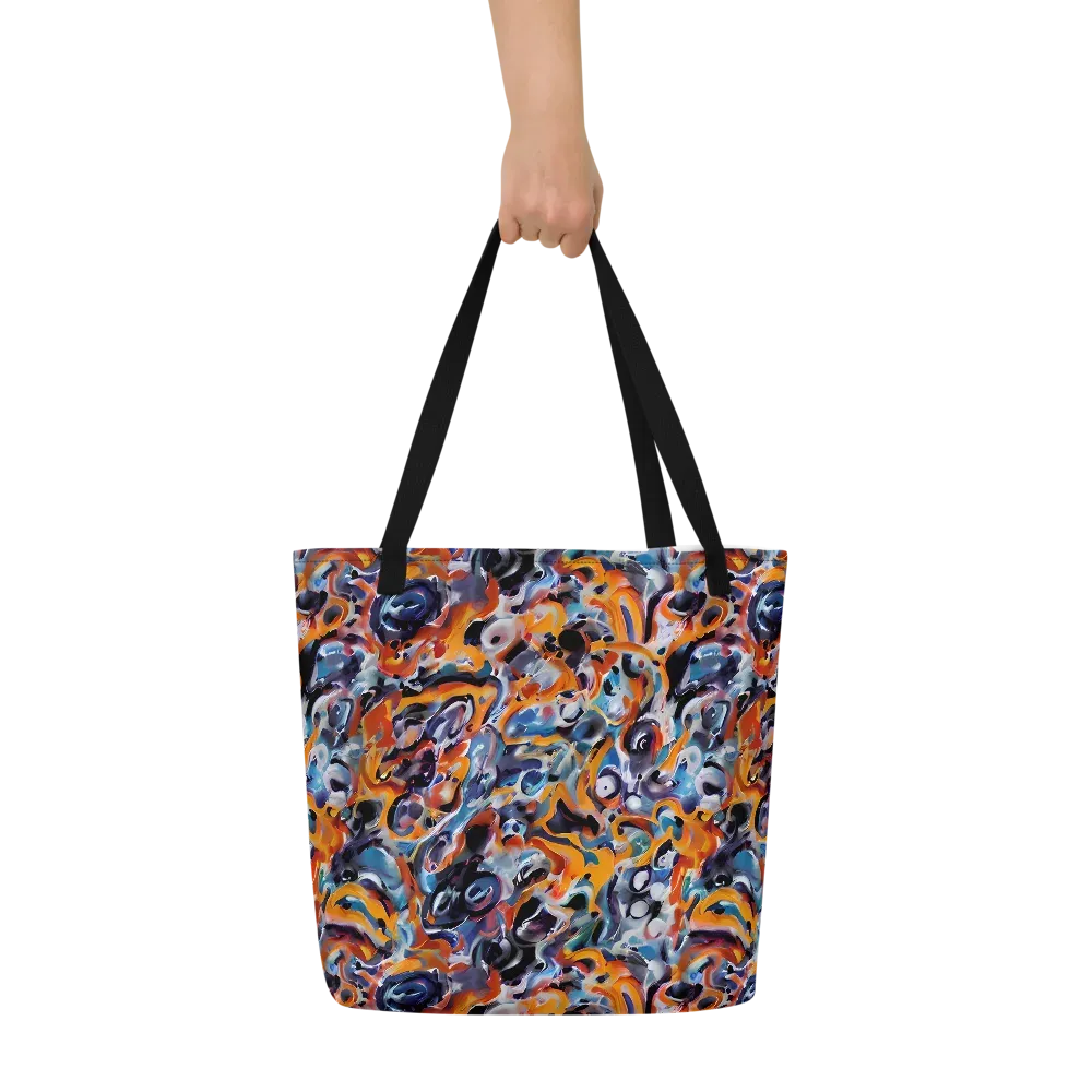 Molten Arcade on Large Tote Bag W/ Pocket — Front