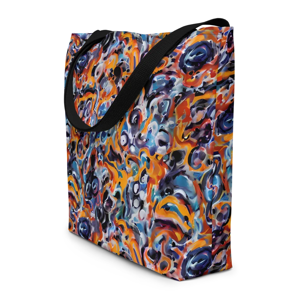 Molten Arcade on Large Tote Bag W/ Pocket — Front