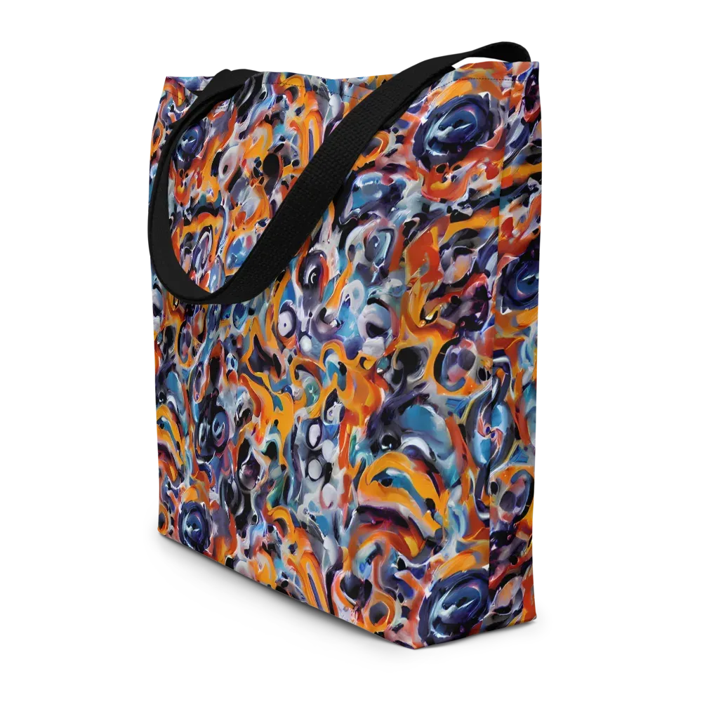 Molten Arcade on Large Tote Bag W/ Pocket — Front