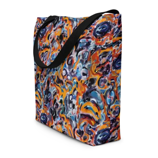 Molten Arcade on a Large Tote Bag W/ Pocket