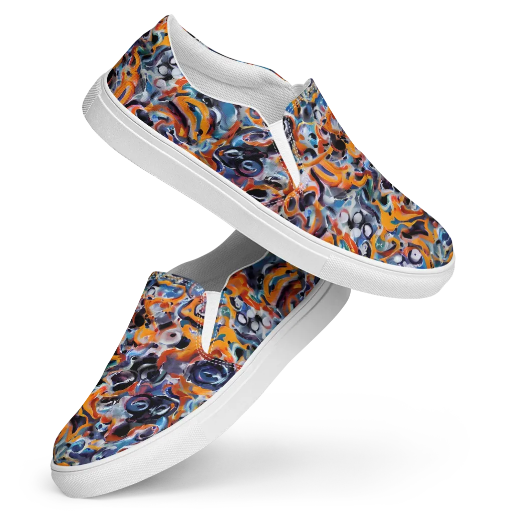 Molten Arcade on Women's Slip-On Canvas Shoes — Front
