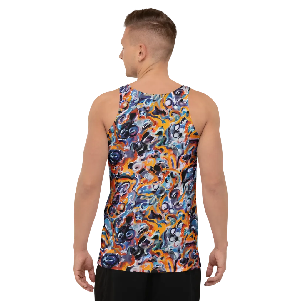 Molten Arcade on Men's Tank Top — Back