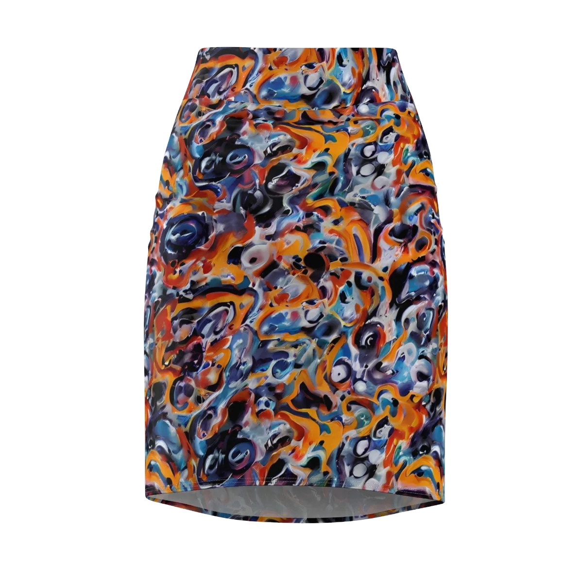 Molten Arcade on Pencil Skirt — Front