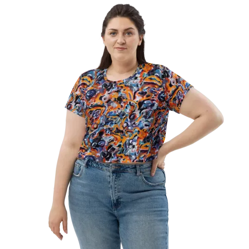 Molten Arcade on a Crop Tee