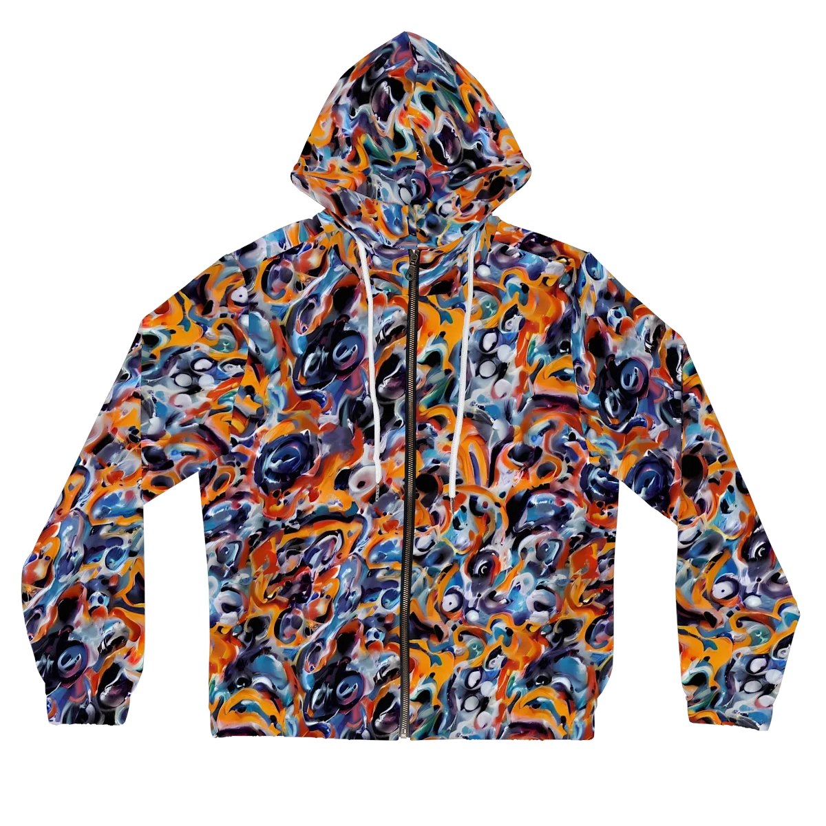 Molten Arcade on Women's Full-Zip Hoodie — Front