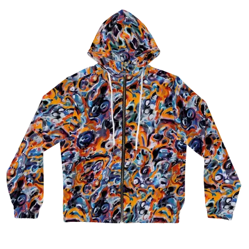 Molten Arcade on a Women's Full-Zip Hoodie