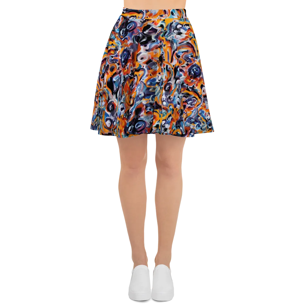 Molten Arcade on Skater Skirt — Front