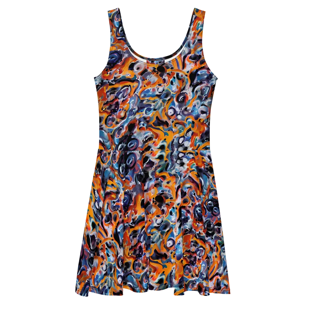 Molten Arcade on Skater Dress — Front