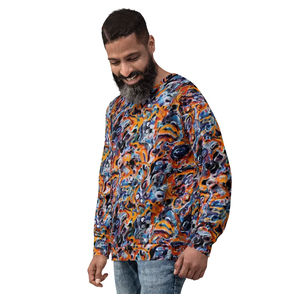 Molten Arcade on Sweatshirt — Left Front