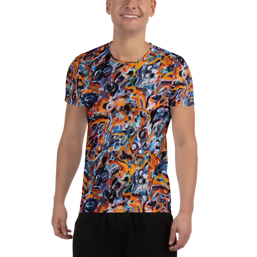 Molten Arcade on Men's Athletic T-Shirt — Front