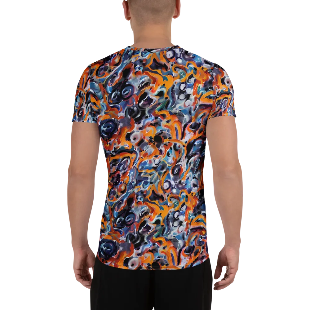 Molten Arcade on Men's Athletic T-Shirt — Back