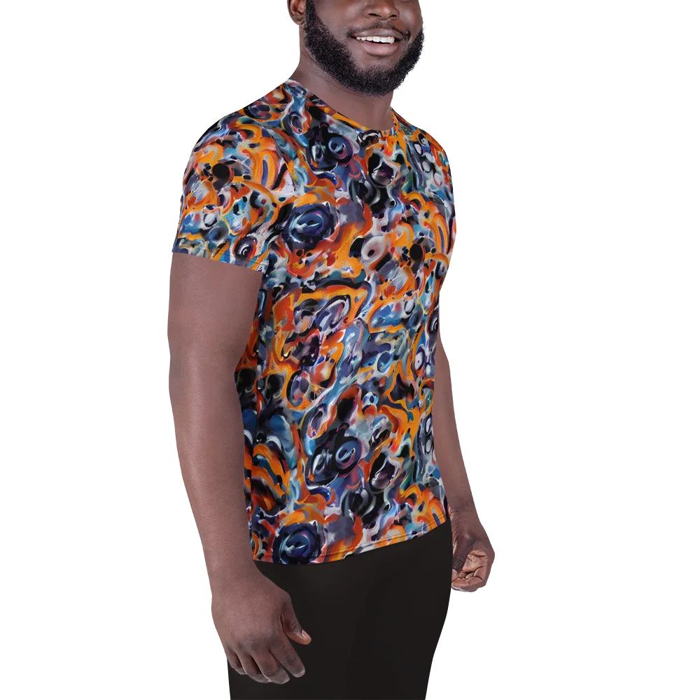 Molten Arcade on Men's Athletic T-Shirt — Right
