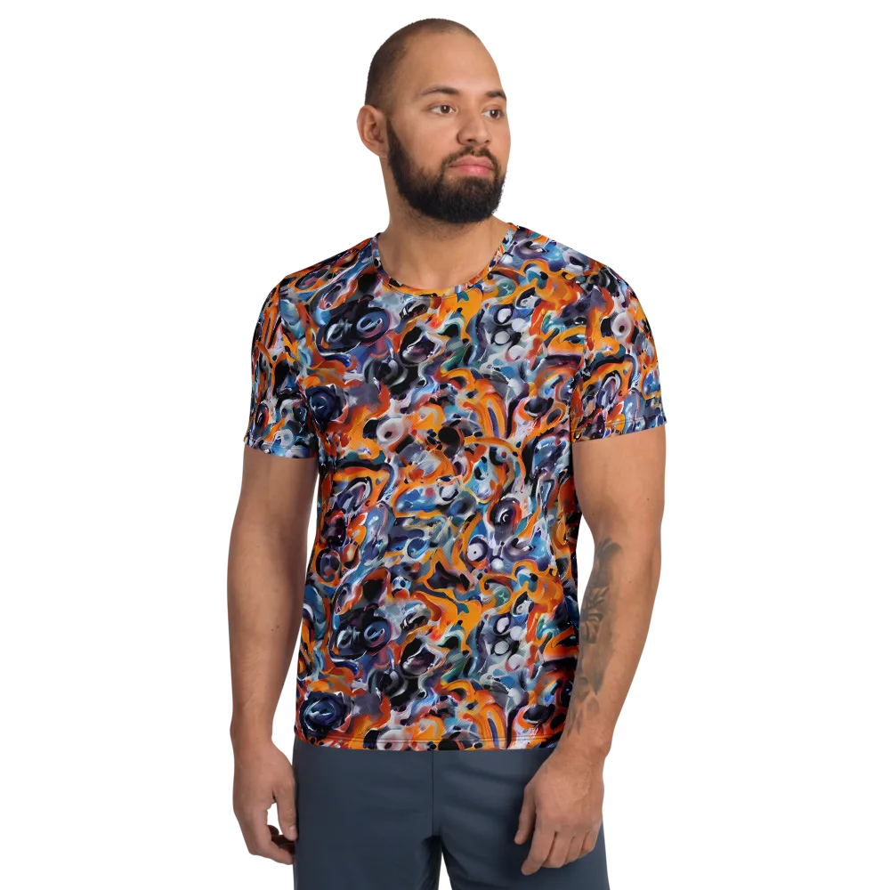Molten Arcade on Men's Athletic T-Shirt — Front