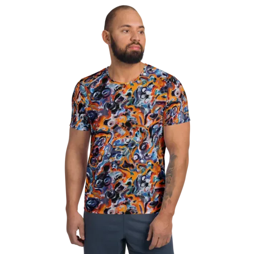Molten Arcade on a Men's Athletic T-Shirt