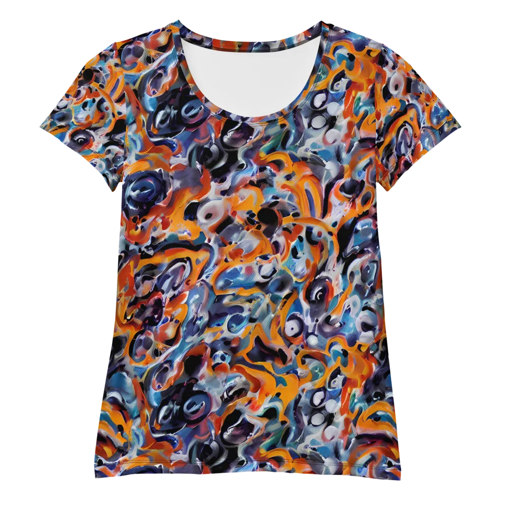 Molten Arcade on Women's Athletic T-Shirt — Front