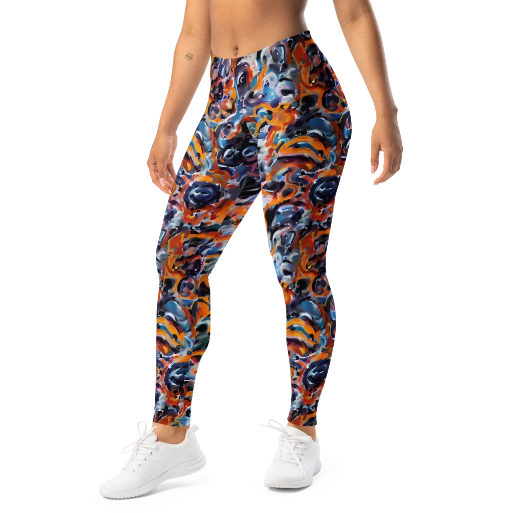 Molten Arcade on Leggings — Left Front