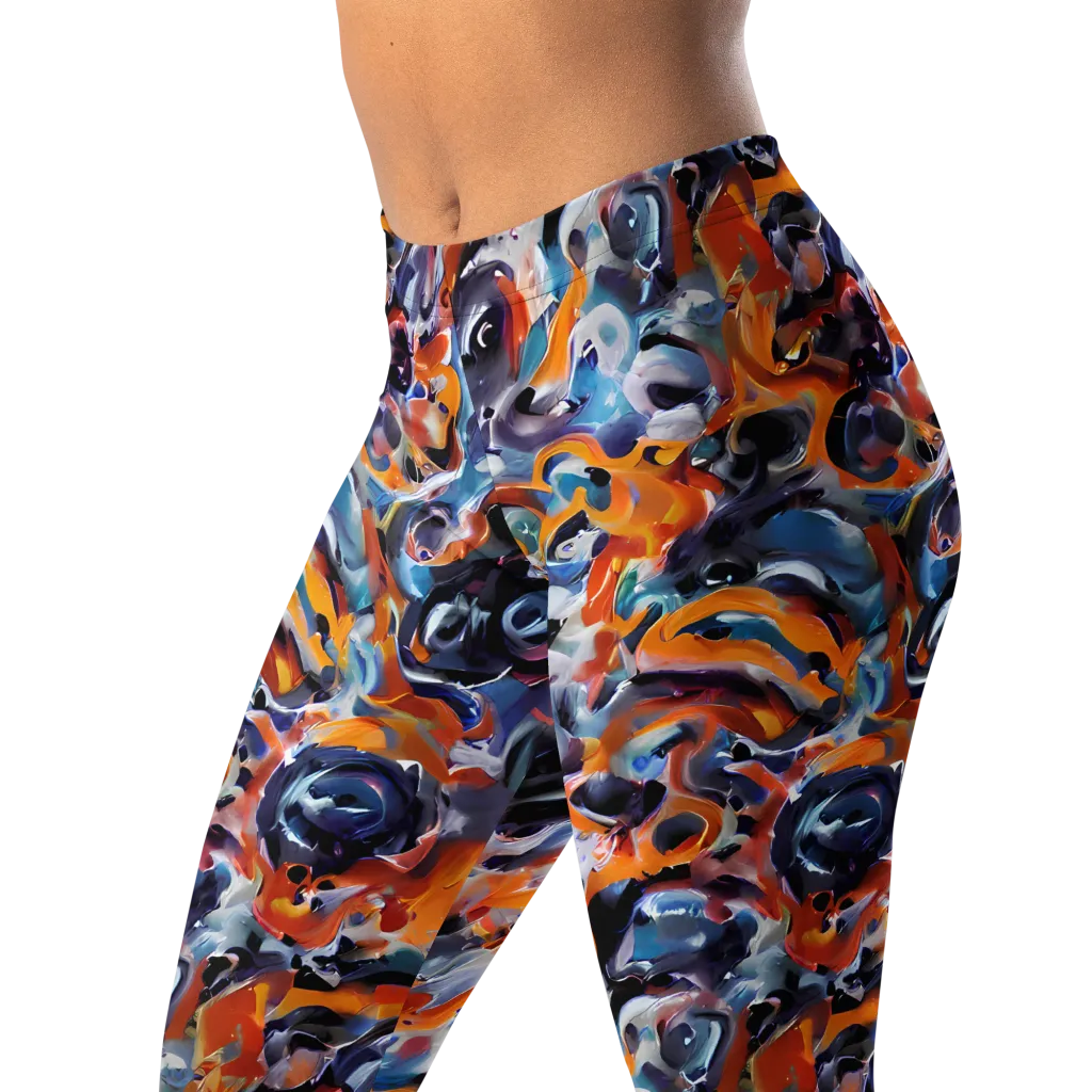 Molten Arcade on Leggings — Left Front