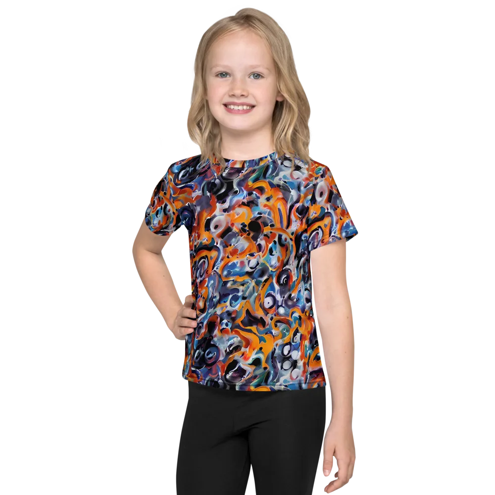 Molten Arcade on Kids Crew Neck T-Shirt — Front