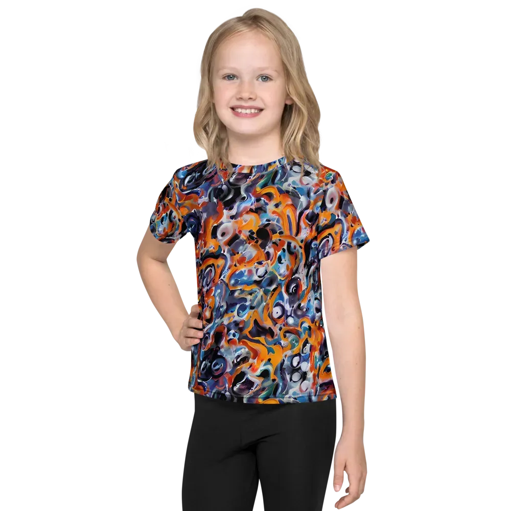Molten Arcade on Kids Crew Neck T-Shirt — Front